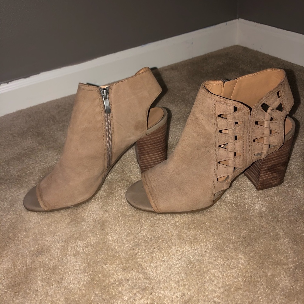 Franco Sarto Open-Toe Booties
